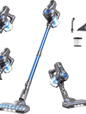 Greenote by Apeman—Cordless Handheld Lightweight Vacuum Cleaner, 23000PA Stick Vacuum 4 in 1, 200W with Dual Digital Motor LED Headlights, 35 Mins Runtime